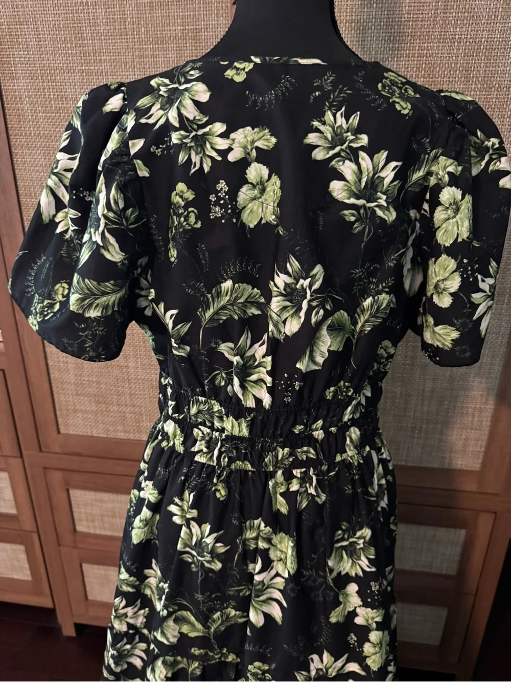 Anthropologie Black Maxi Dress with Floral Print - Picture 5 of 7